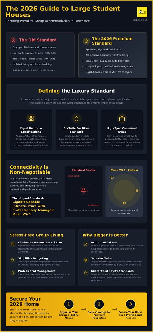 Large Student Houses in Lancaster: The Ultimate 2026 Group Living Guide